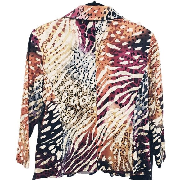 Transitions Multicolored Blazer Size 4 - Picture 7 of 15